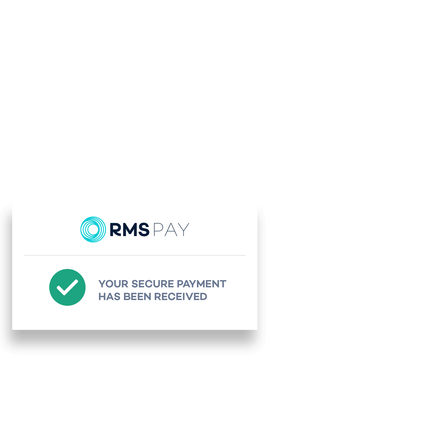 Gast macht eine Zahlung mit RMS Pay